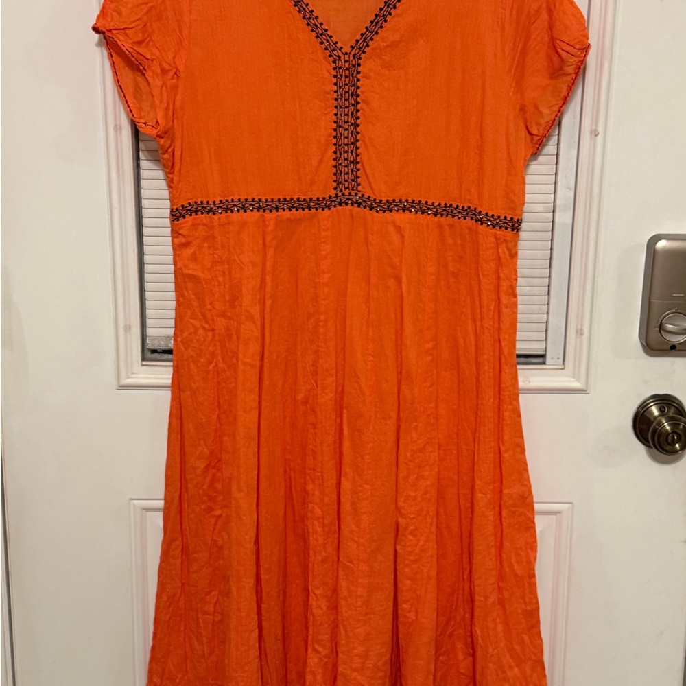 Melange Orange Maxi Dress